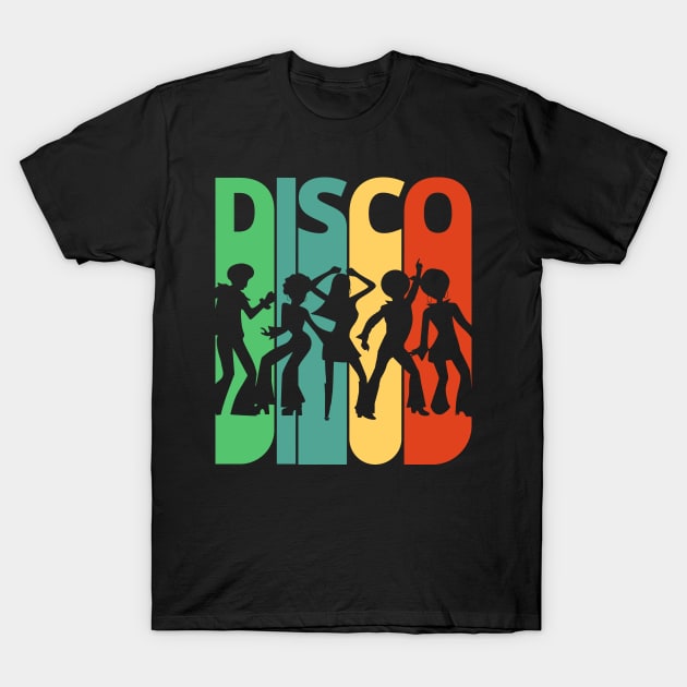 Disco dancing Silhouette, retro design. T-Shirt by MadebyTigger